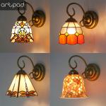 Mosaic Style LED Indoor Wall Light for Home Lighting Stained Glass Sconce