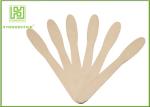 114Mm Round Edge Ice Cream Wooden Sticks With Logo , 93mm Flat Edge Lollipop