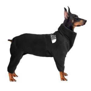 Wholesale Zoopollo The Dog Face Fleece Warm Dog Coats With Legs Black Red from china suppliers