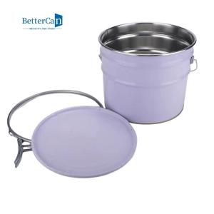 Wholesale White Decorating Paint Can 5 Gallon Metal Bucket With Lid ISO9001 Approved from china suppliers