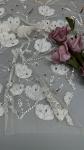 Bead Luxury Leafy Mesh Ground Embroidered Sequin Fabric Floral For East Culture