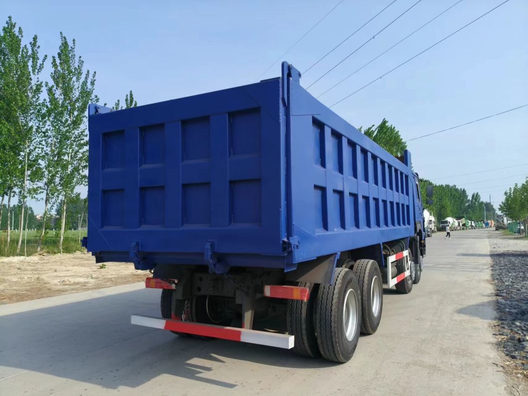 12 Wheels blue Right-Hand Drive Sinotruk HOWO 8*4 Dump Truck Secondhand Truck