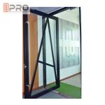 Custom Residential Aluminium Hinged Doors , Single Casement Bulletproof Glass