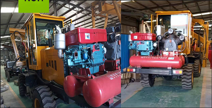 ISO Highway Guardrail Pile Driver Machine With Hydraulic Pressure Pile Driver