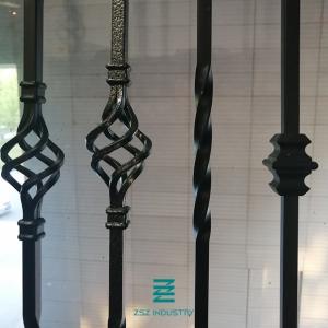 Wholesale Stair Railing Iron Balusters Decorative Metal Post Single Basket Iron Hollow Tube Square Metal Fence Posts from china suppliers