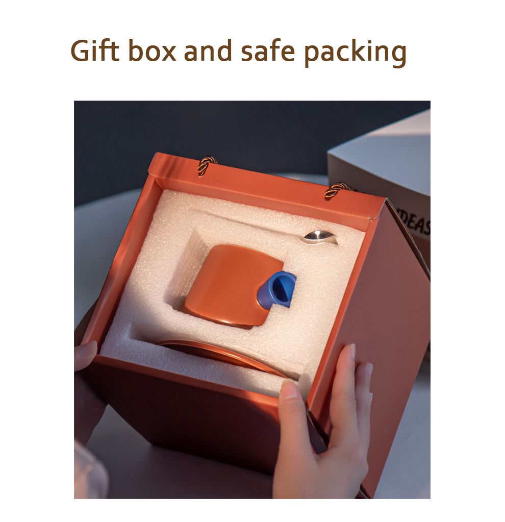 320ml Porcelain Tea Cup And Saucer Set In Box Sustainable Ceramic Coffee Mug With A Saucer