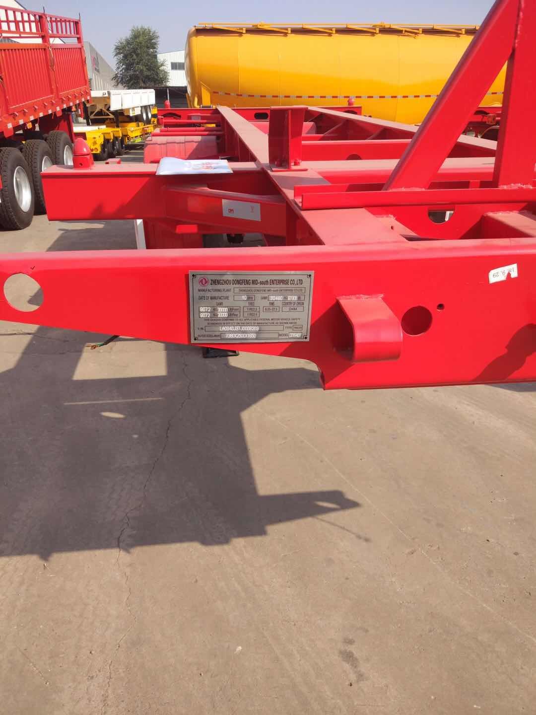 20ft skeleton semi trailer 2 axles/ bare chassis trailer