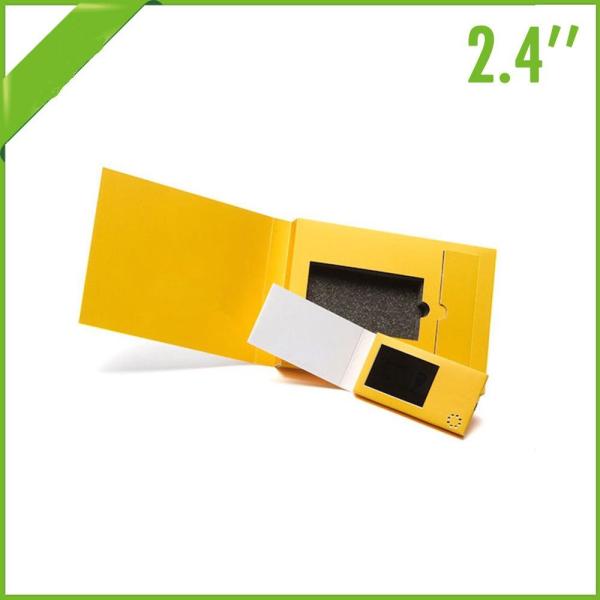 2.4 Folded style Video in print Brochure with videos / music / recording