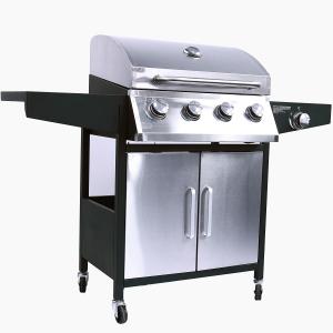 Wholesale Outdoor Cooking Butane Gas BBQ Grill with 4 1 Burners and Stainless Steel Construction from china suppliers