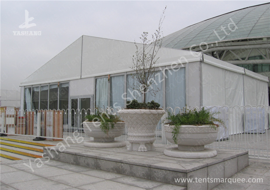 Gable Transparent Glass Wall outside canopy tent Hard Aluminum Profile