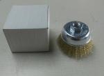 Rotary Silver Color Bowl Crimped Wire Steel Cup Brush 75mm OD Fit Cleaning Welds