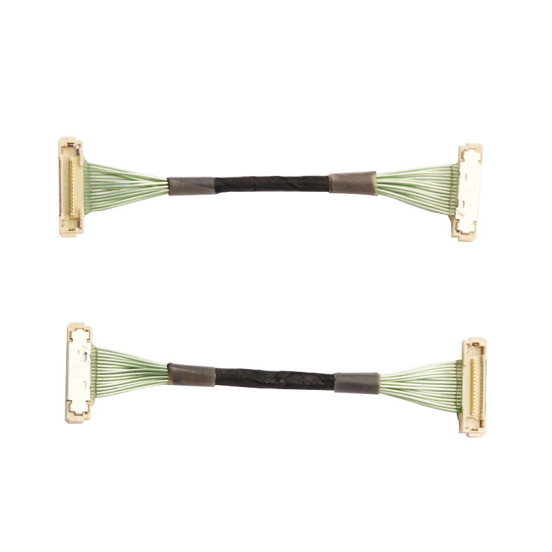 Length Custom Micro Coax Cable Assembly Hirose DF36-15P 0.4SD LCD