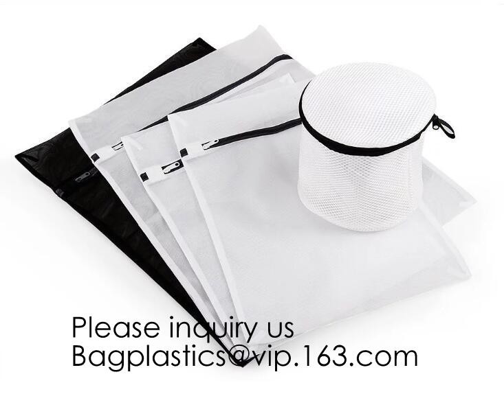 Bra Fine Mesh Wash Bag for Underwear, Lingerie, Bra, Pantyhose, Socks, Use YKK Zipper, Have Hanger Loops, Small Openings
