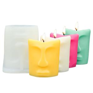 Wholesale Human Face Candle Silicone Moulds Eco Friendly Anti tear Reusable Candle Mold from china suppliers