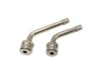 Bend 60° Tubeless Tire Valve Stem Brass Nickel Plated 9.7mm Rim Hole TR545D Bolt