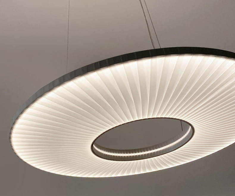 Modern Fabric Pendant Light Designer Iris Pendant Lamp For Living Room Hotel Lobby Chandelier(WH-AP-538)