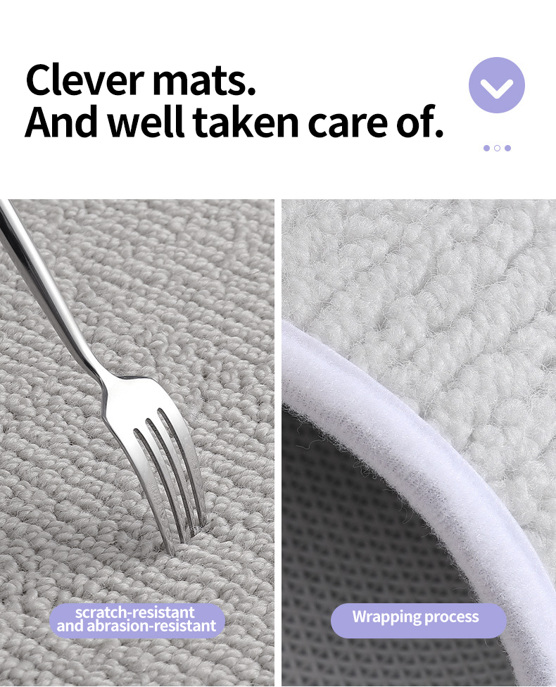 Interlocking Bathroom and Kitchen Floor Mats with Waterproof Polyester Fiber Material