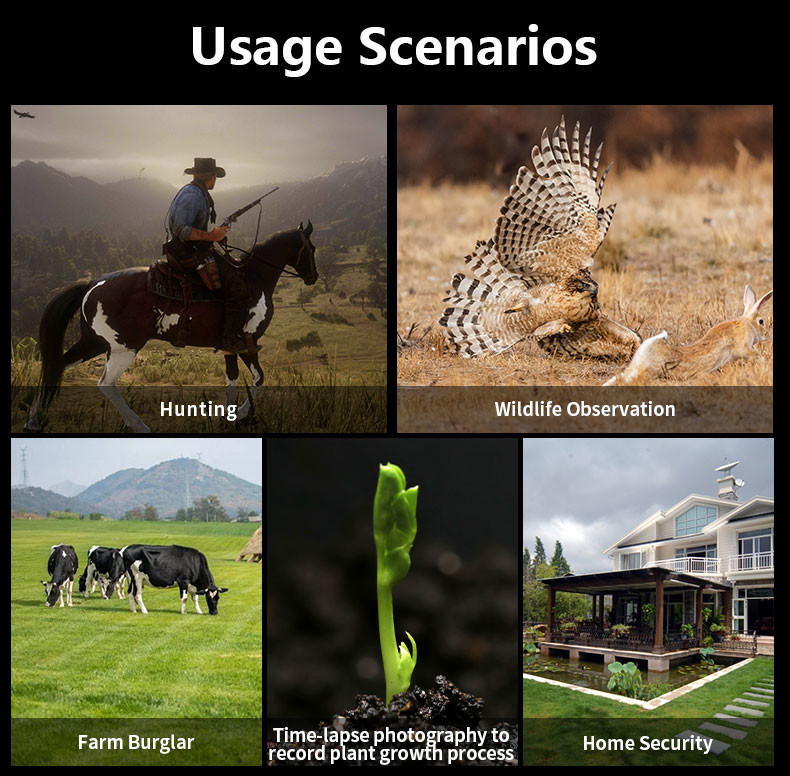 Solar Panel Long Standby Time 4G FOV 90 Degree Animal Hunting Game Camera IP65 24MP With 0.4S Fast Triggering Time