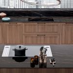 Whole Miniature Solid Wood Brown Color Kitchen Cabinets Set For Villa