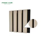 Wooden Slats Wall Sound Absorbing Acoustic Panel with Melamine Finish and Free