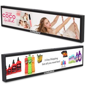 China 24 Inch Shelf Edge Lcd Display Stretched Bar For Supermarket Advertising on sale