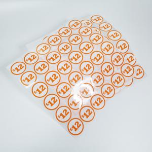 Wholesale Glossy Custom Retail Labels BOPP Film Price Tag Adhesive CMYK Circle Sticker Labels from china suppliers