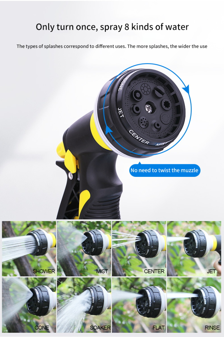 Misting Nozzle Garden Water Guns High Pressure Water Nozzle Sprinkler For Irrigation
