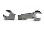 Metal Spanner Shape High Capacity Usb , 64g 2.0 Silver Pen Drive Covenient Use