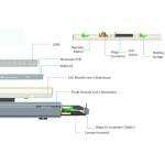 Connectable 4 Feet 50W Linear LED Light Fixtures Low Light Decay CE RoHS Listed