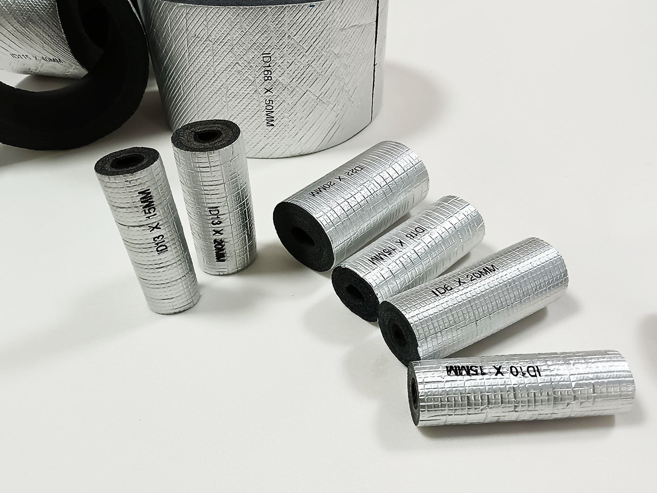 Durable Polyolefin Thermal Insulation XPE Foam Pipe Factory Price Aluminum Shield Laminate Fire Resistant XLPE Foam Tube