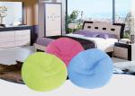Fantastic Flocked Air Bed Inflatable Cosy Chair Light Weight Convenient