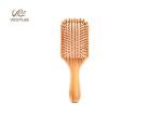 Square Shape Rubber Air Bag 10 Inch Wooden Handle Hair Brush