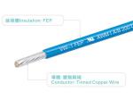 UL1332 FEP Cable Rubbe Insulation Cable 300v 200C 18AWG FT2 Black For Home