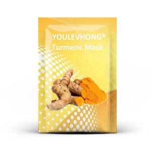 Wholesale GMP Certified Unisex YOULEVHONG Turmeric Brightening Facial Mask for All Skin Types from china suppliers