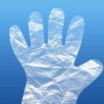 HDPE Plastic Clear Disposable Gloves Customizable Thickness For Household