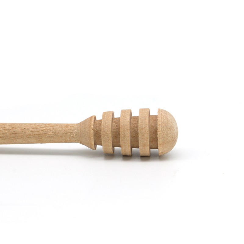 Customized Logo Varnished Wooden Muddler Collectible Honey Muddler Stirrer