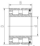 Full complement cylinder roller bearing SL192309 1.37 KG 45*100*36