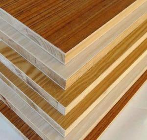 Wholesale E1 E2 Melamine Paper Faced Laminated Block Board For Packaging Flooring 18mm from china suppliers