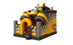 0.55mm Pvc Commercial Inflatable Water Slides Formula Racing Car Inflatable