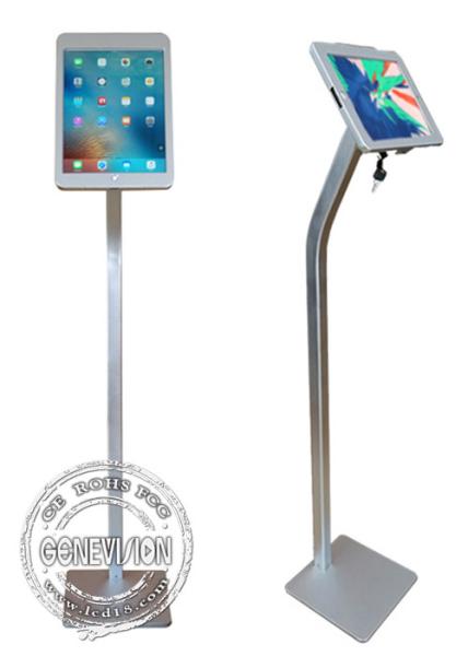 Anti Theft Lock Advertising Digital Signage Rotatable Aluminum Alloy Floor Stand