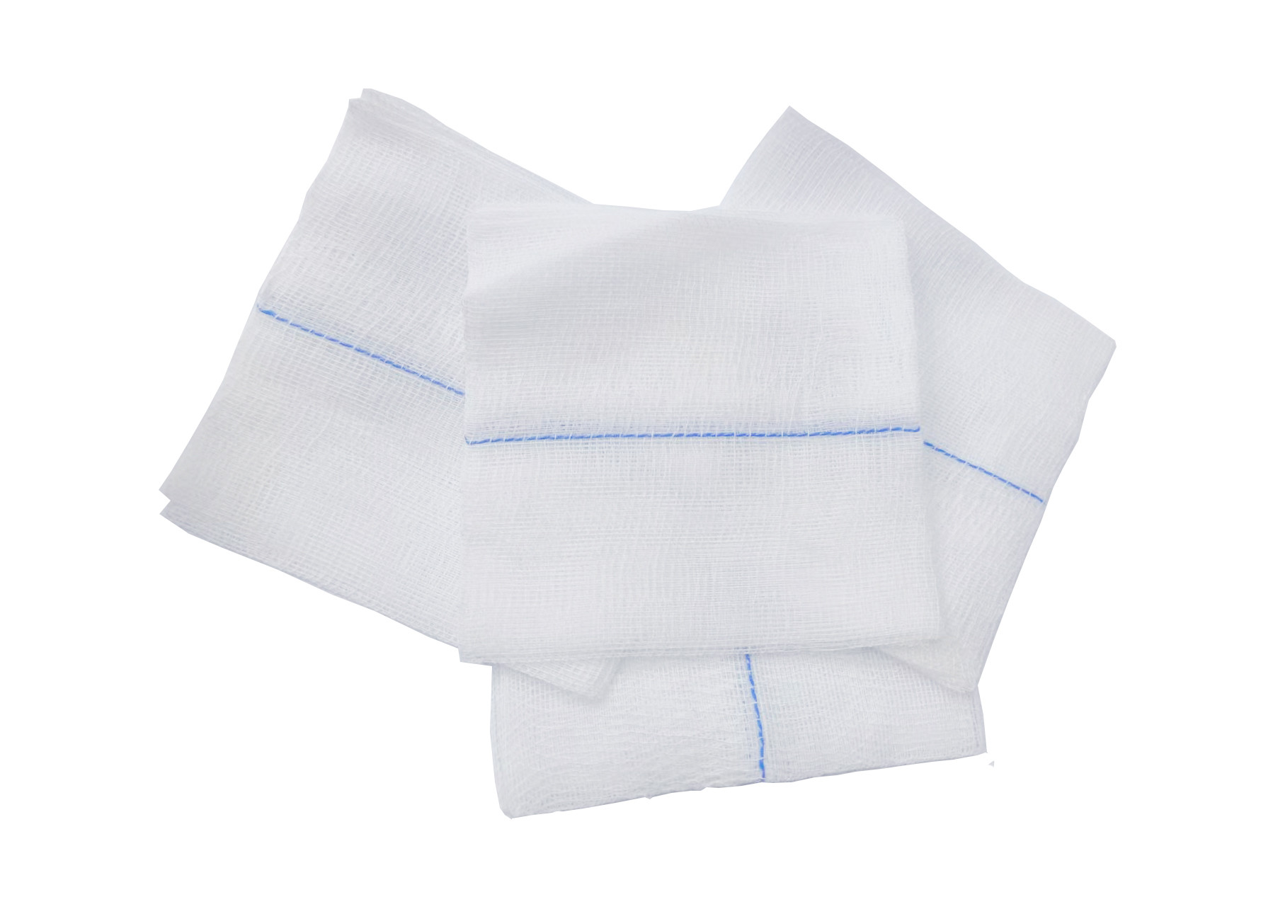 Medical Compress Cotton Gauze Swab Wound Dressing 4" X 4" 8ply 15 Thread