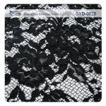 Beautiful Heavy Black Corded Lace Fabric Embroidered To Evening Dress