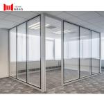 80mm Demountable Glass Wall Systems For Office Space 44db Soundproof