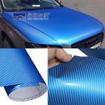Weatherproof Practical PET Vinyl Film , Anti UV 3D Carbon Fiber Sticker