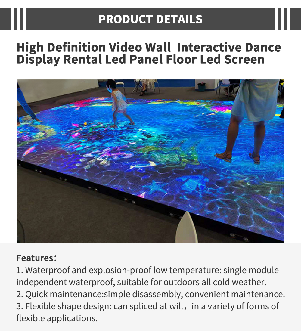 Programable Interactive LED Dancefloor P4.81 LED Dj Stage Dance Floor For Retail Store