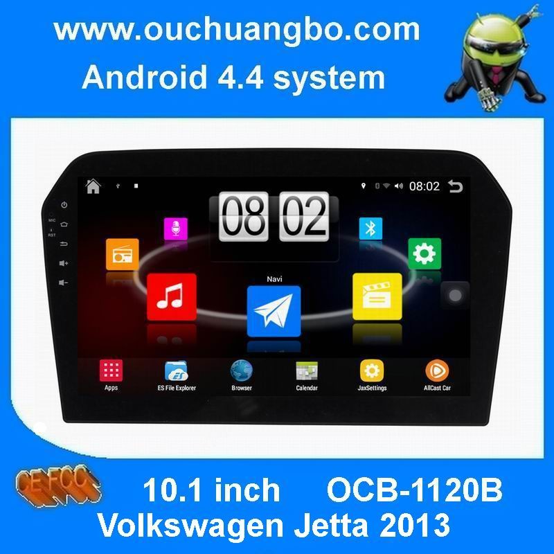 Ouchuangbo car gps navigation big screen android 4.4 for Volkswagen Jetta 2013 support 16GB Flash HD 1024*600 3g wifi