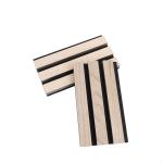 Linear Wood Slats Fireproof Decorate Wood Acoustic Panels Sound Absorbing