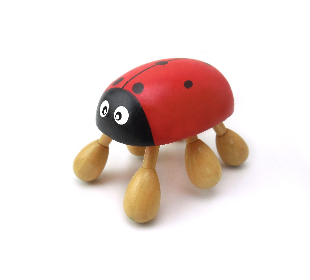 Wooden Gift&Craft factory , ladybird shaped wooden toy or wooden head messager