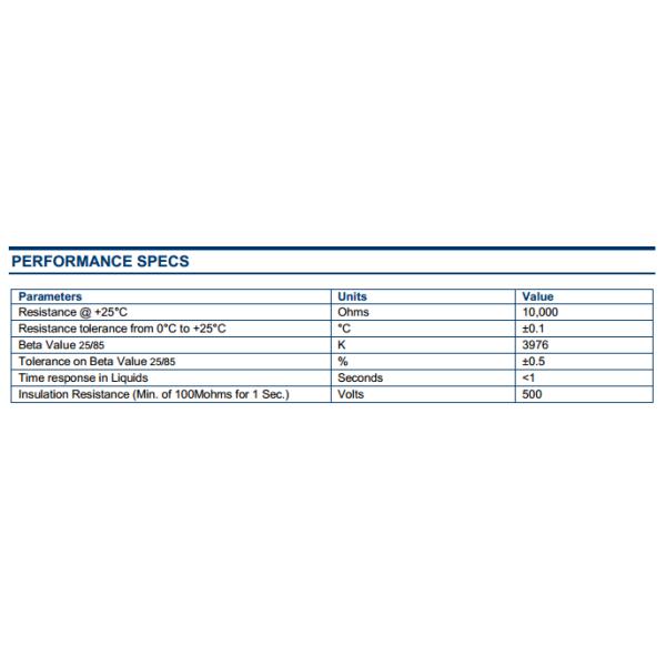 Temperature Sensor - Fast Response Brass Probe For Water flow monitoring