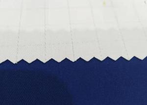 China Uniform Garment Anti Static Fabric 10X10mm Grid Carbon fibre Polyester Cotton on sale